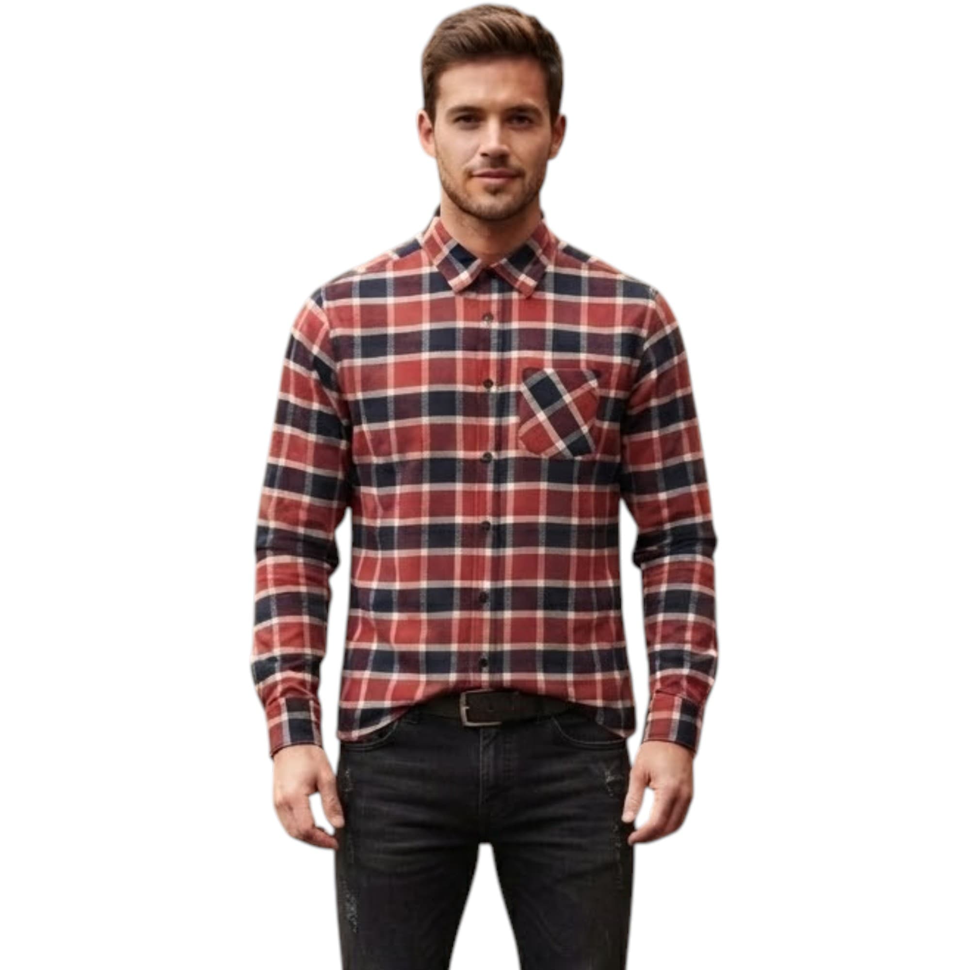 Springfield Mens Regular Fit Checks Shirts