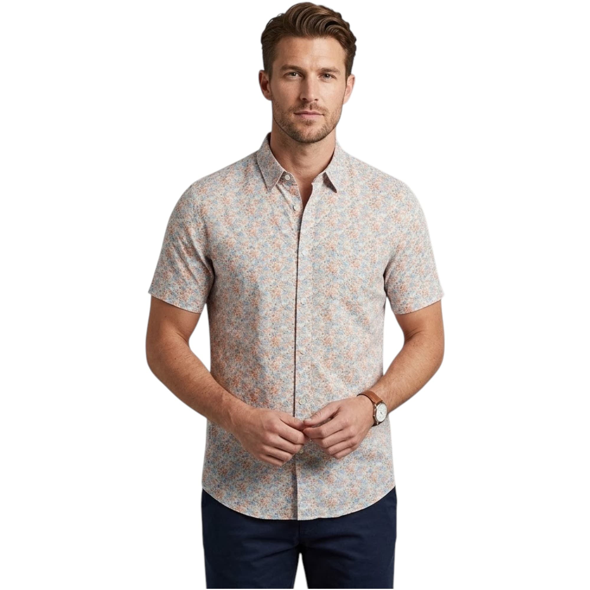 Springfield Mens Short Sleeve Printed Shirts