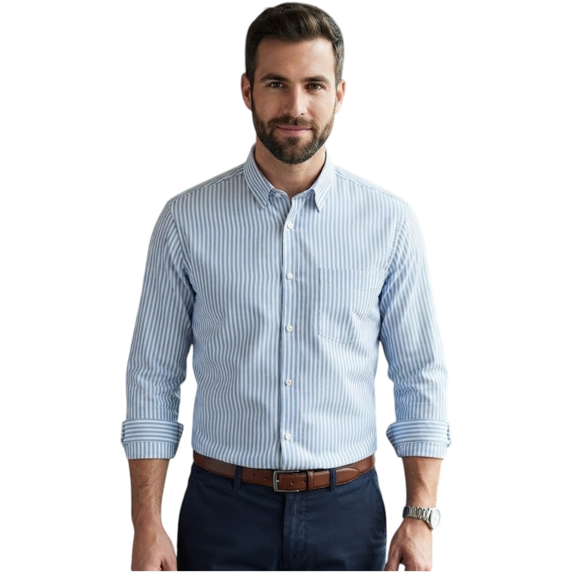 Springfield Mens Regular Fit Stripe Shirts