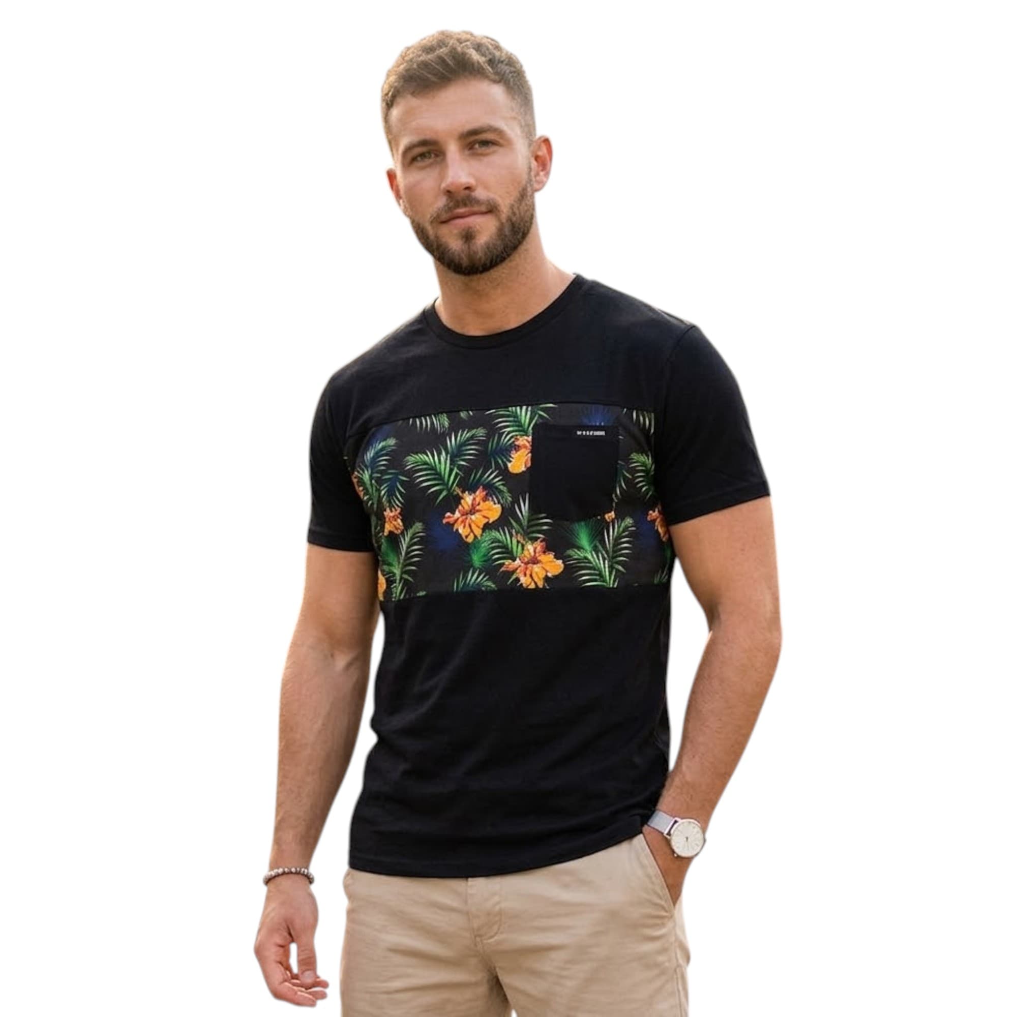WXYZ Plain Stripe Mens T Shirts