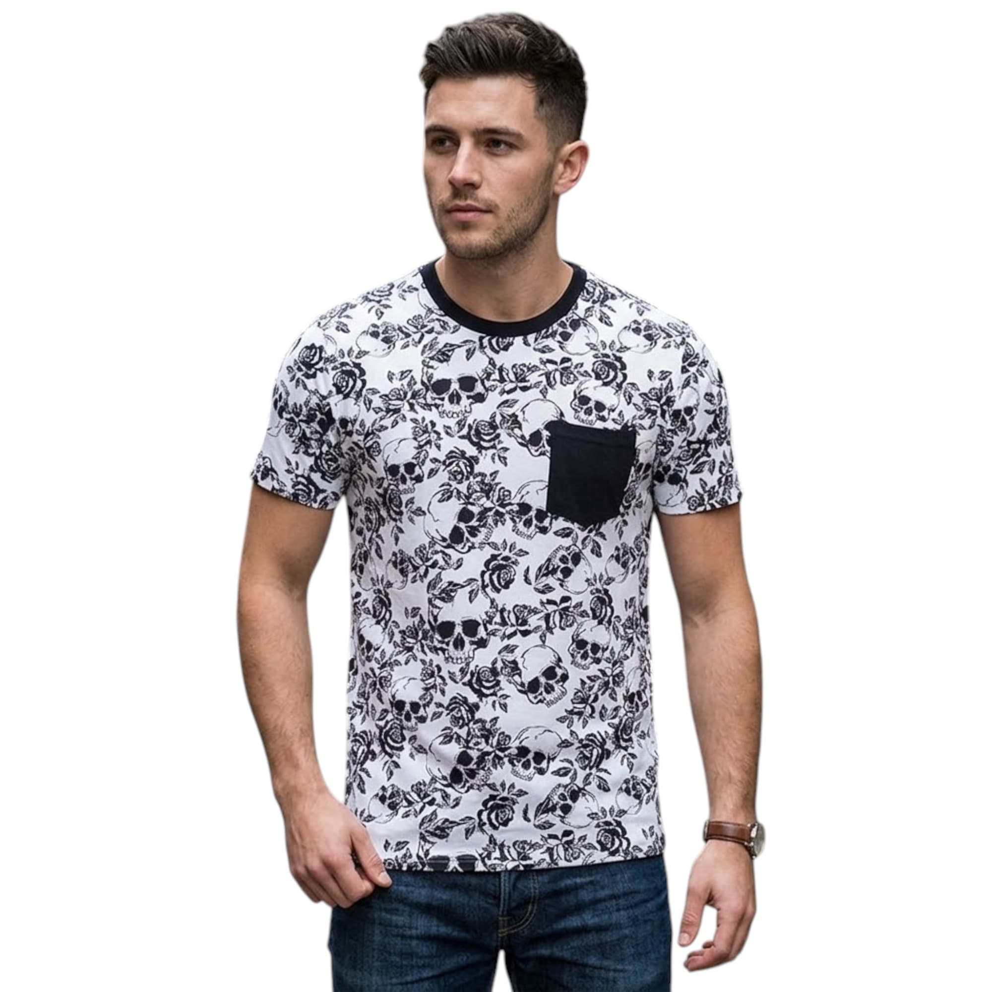 WXYZ Plain Stripe Mens T Shirts
