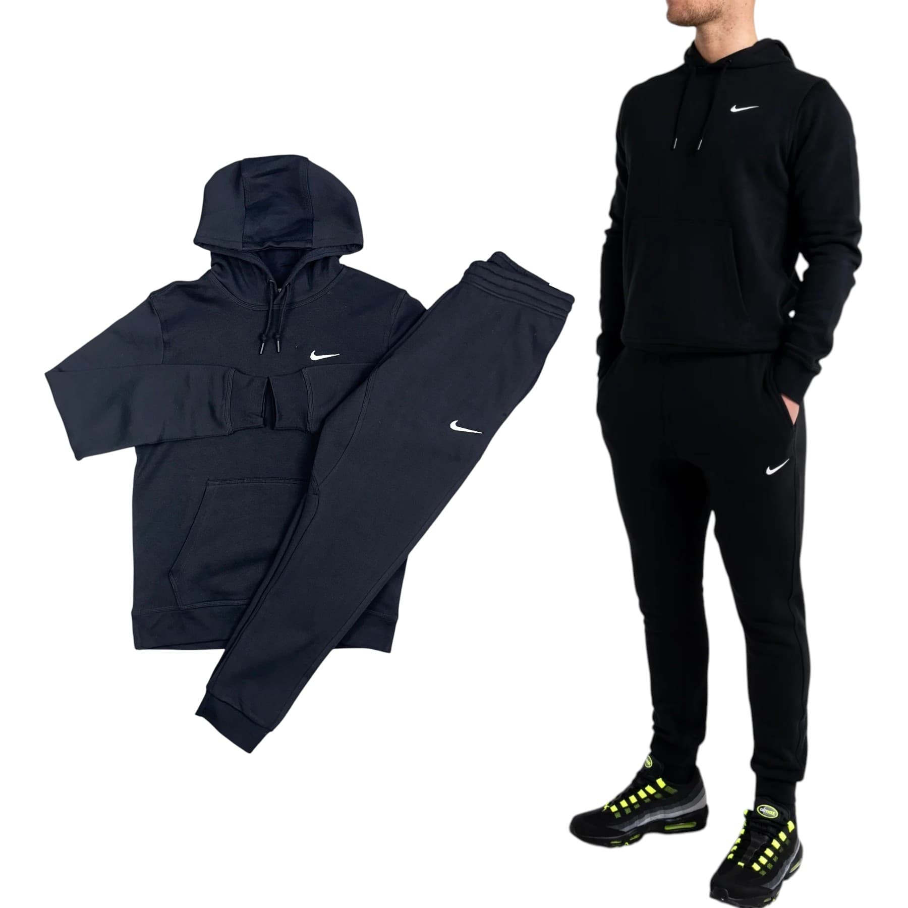 Nike Club Therma Men's Tracksuit front view with embroidered logo