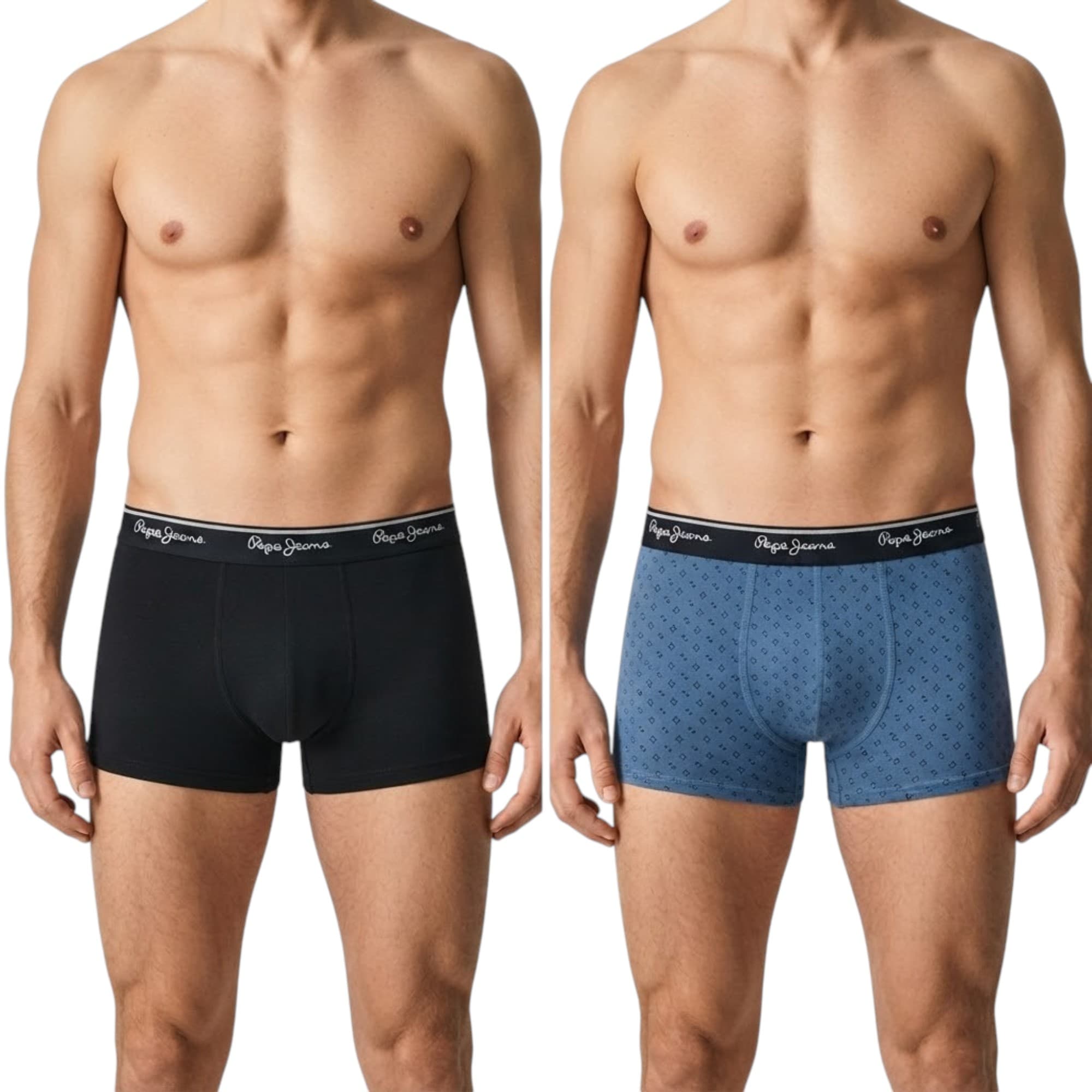 Pepe Jeans Mens Trunk Boxers 2 Pack Sports Underwear