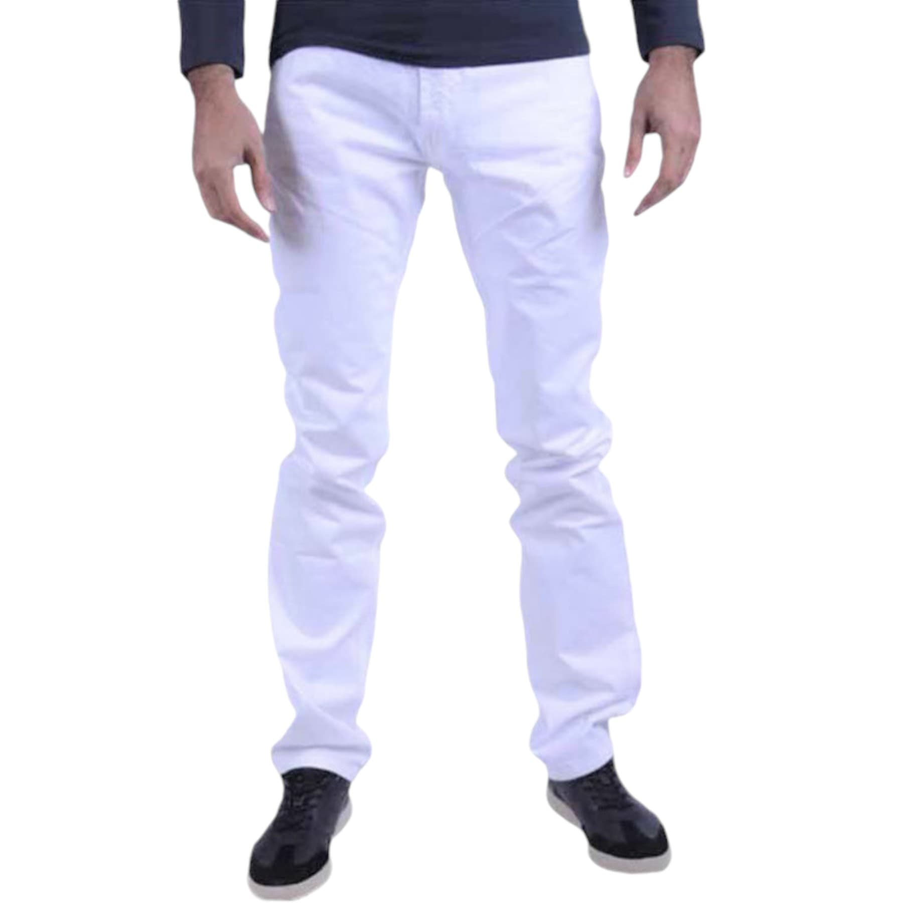 ARMANI COLLEZIONI TCPJ15 Mens Regular Fit Chino Trousers