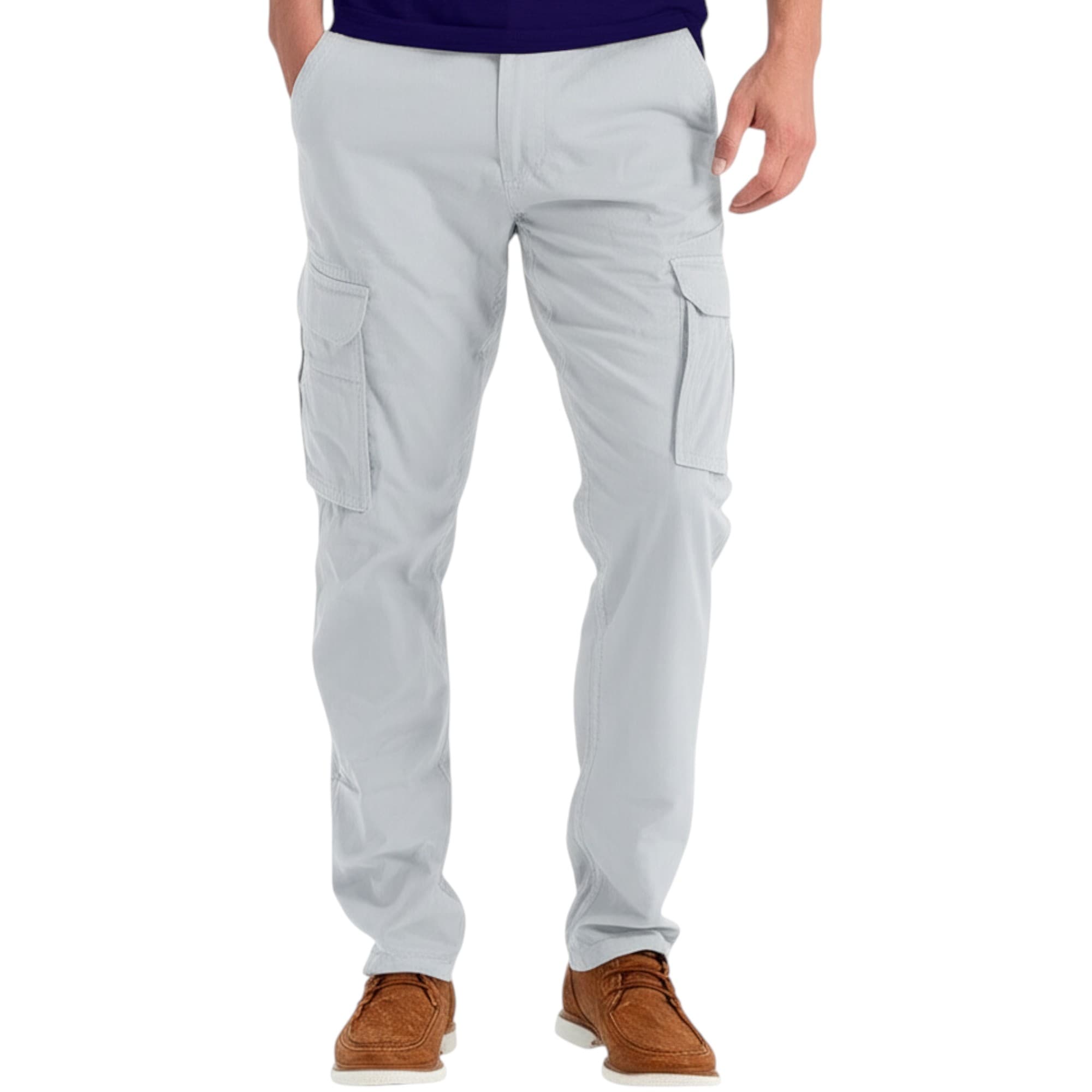 London Look Mens Regular Fit Cargo Trousers