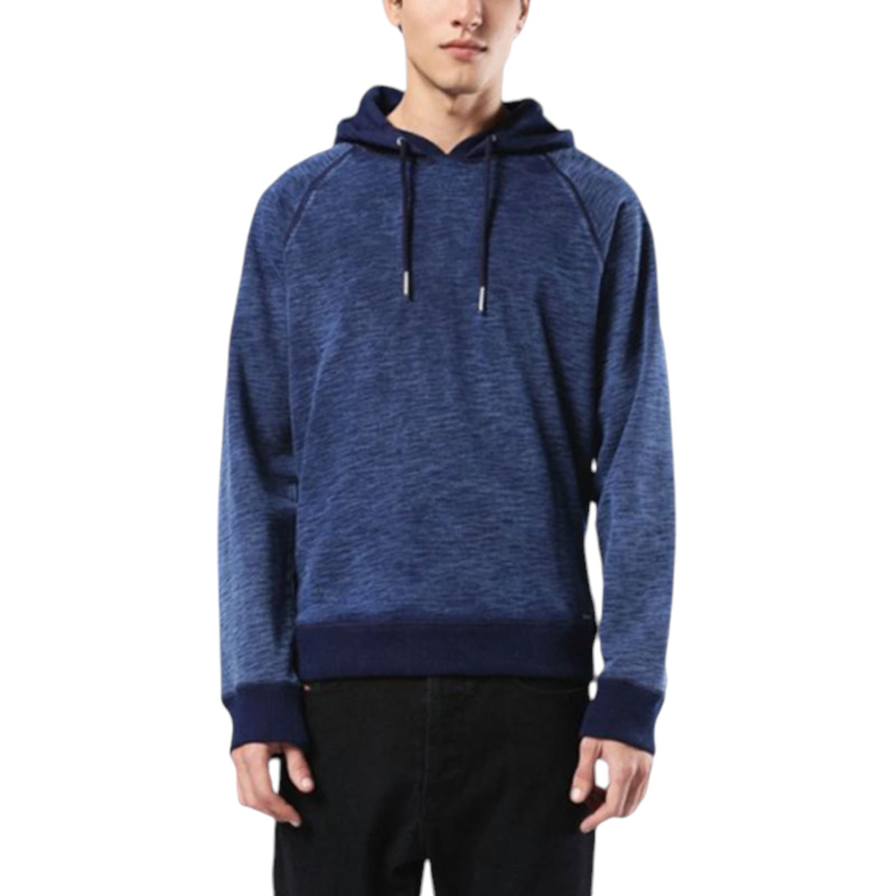 Diesel S Swans navy men's cotton pullover hoodie front view