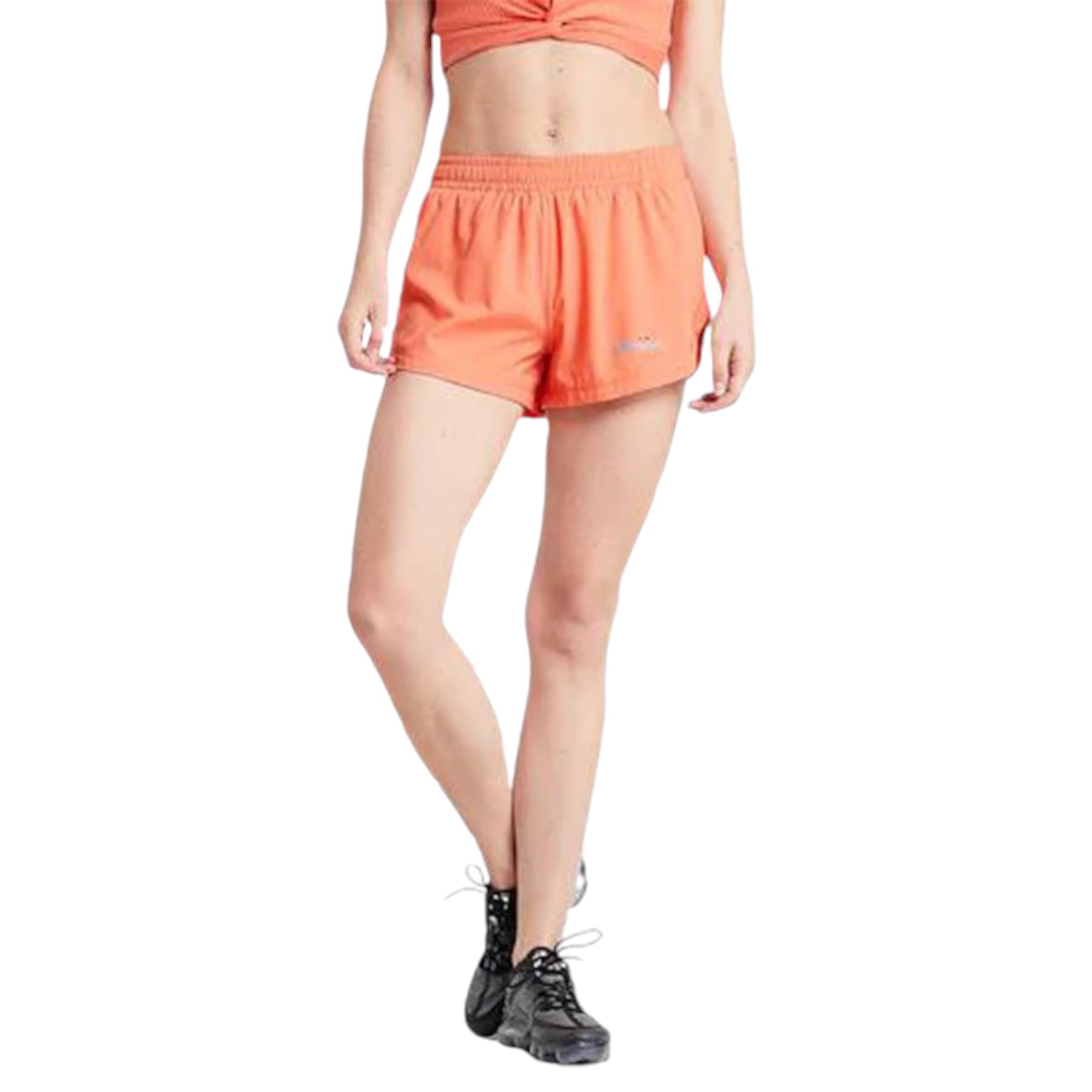Ellesse Genoa orange women's swim shorts front view