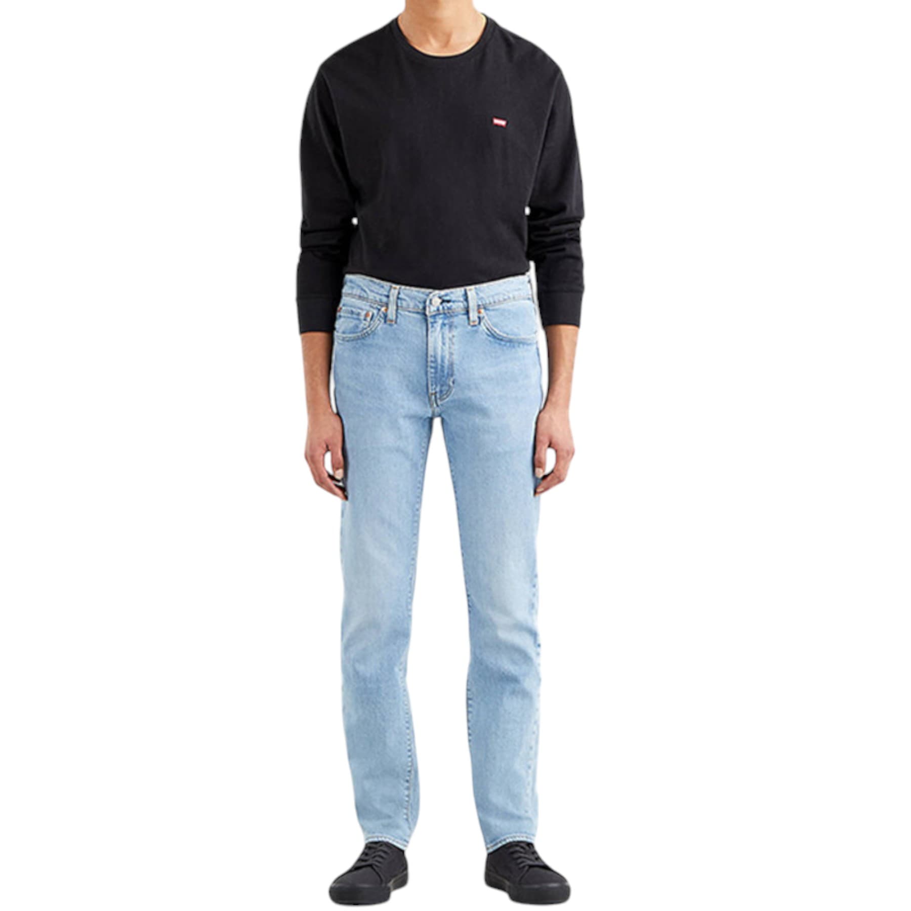 Levi's 511 Slim black jeans front view