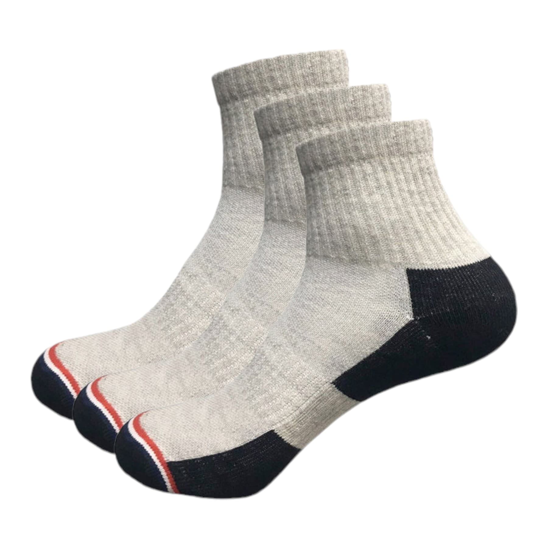 Tommy Hilfiger mens black ankle socks 3-pack front view