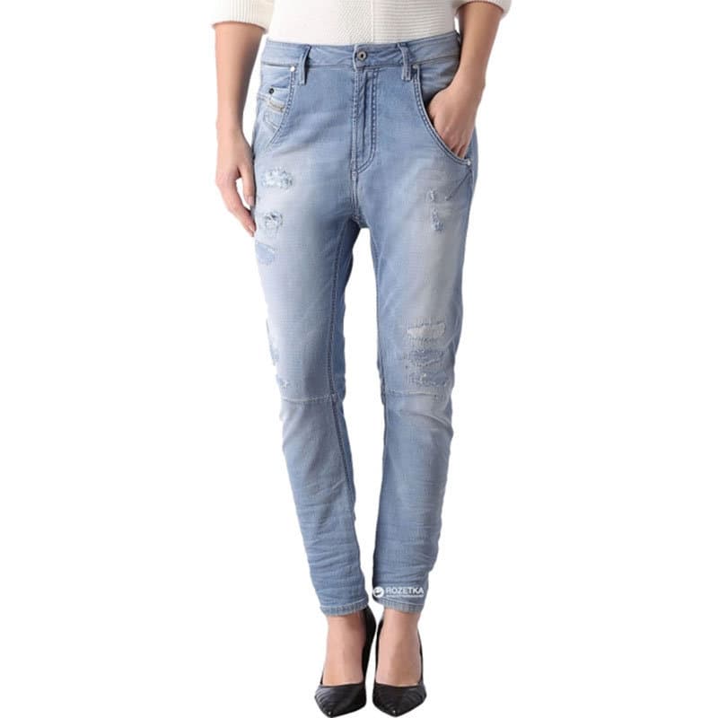 Diesel FAYZA-NE black women's jogg jeans front view