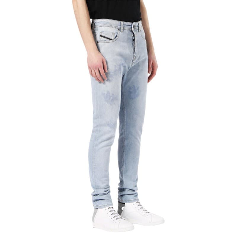 Diesel men's denim jeans front view, style 2830 BG8G3